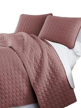 Southshore Ultra-Soft Lightweight Embroidered 3-Piece Quilt Set – Full/Queen
